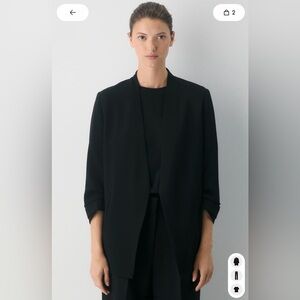 Aritzia Babaton Power Blazer Crepette Size 2 Like New